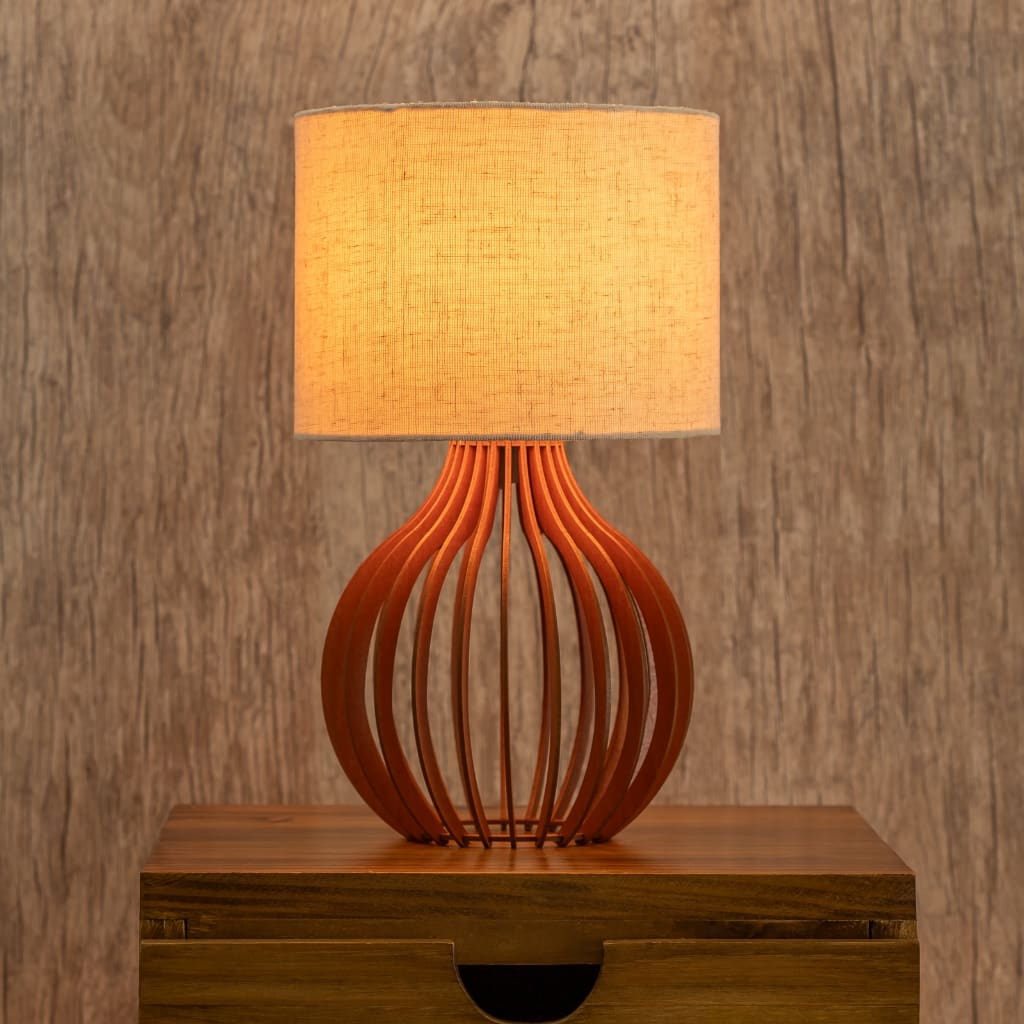 Abajur Luminária Em Mdf - Bivolt