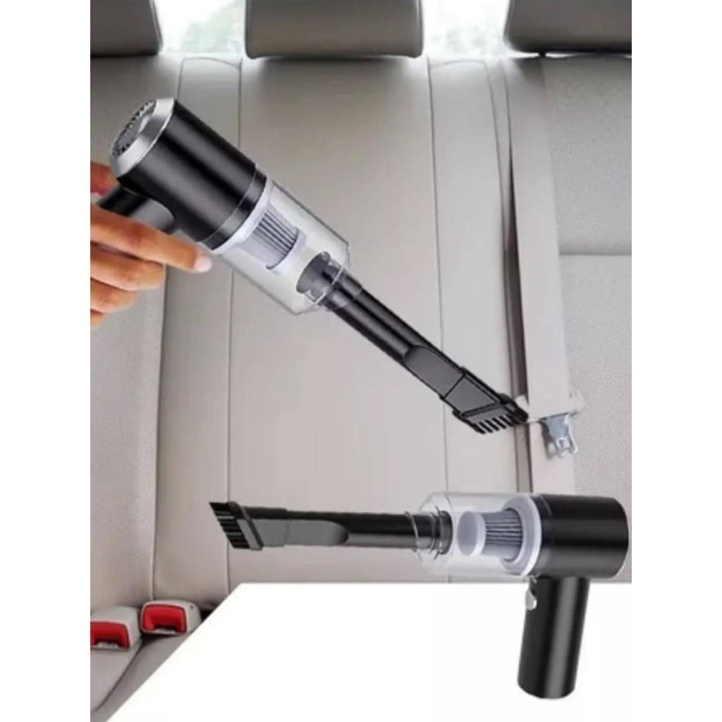 Mini Aspirador de Pó Portátil Automotivo e Casa Sem Fio 3 em 1 - Recarregável